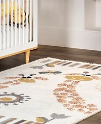 Nuloom Pearl Avianna Giraffe Kids Fringe Area Rug