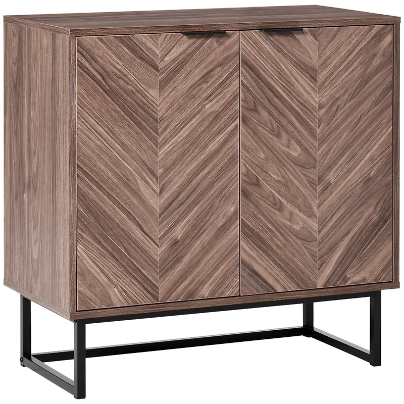 Homcom Double Door Storage Cabinet w/ Adjustable Shelf Sideboard Console Table