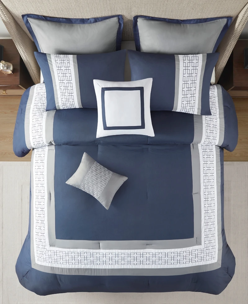 510 Design Powell Embroidered 8 Piece Comforter Set