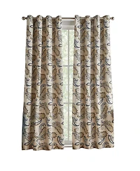 Tommy Hilfiger Vilette Paisley Grommet Room Darkening 2-Piece Curtain Panel, 50" x 96"