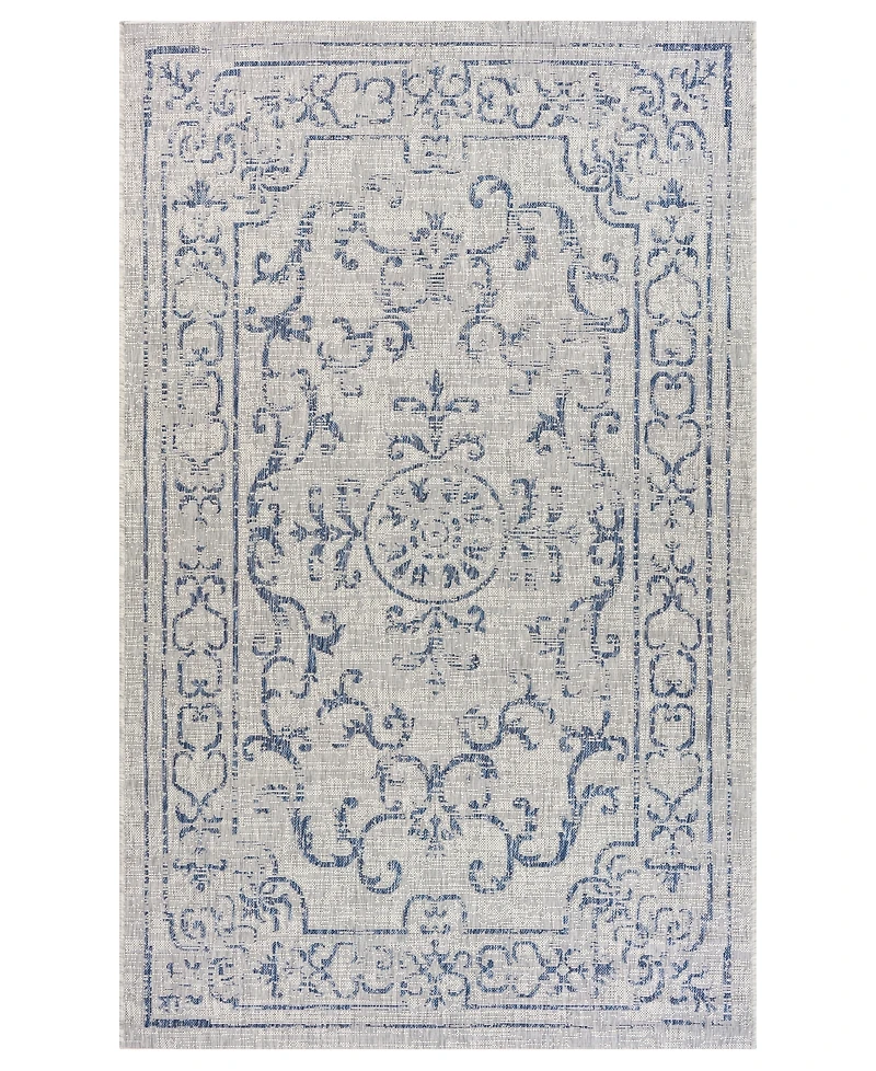 Lr Home Sunny Sunsh-249 7'9" x 9'9" Outdoor Area Rug