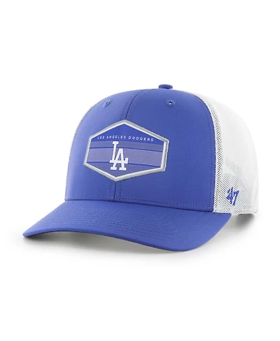 Men's '47 Brand Royal, White Los Angeles Dodgers Burgess Trucker Snapback Hat