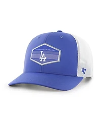 Men's '47 Brand Royal, White Los Angeles Dodgers Burgess Trucker Snapback Hat