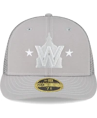 Men's New Era Gray Washington Nationals 2023 On-Field Batting Practice Low Profile 59FIFTY Fitted Hat