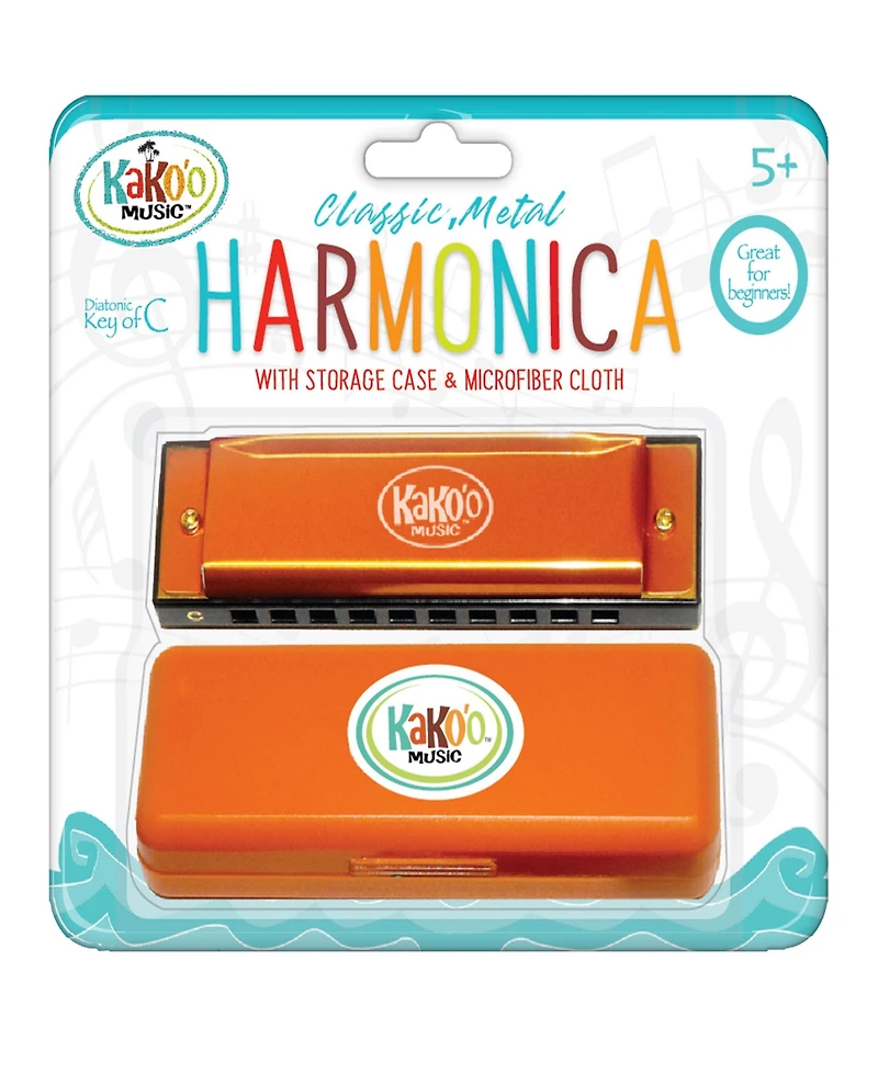 KaKo'o Music Classic Orange Metal Harmonica