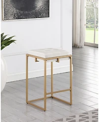 Coaster Home Furnishings Nadia 2-Piece Square Metal Padded Seat Counter Height Stool Set