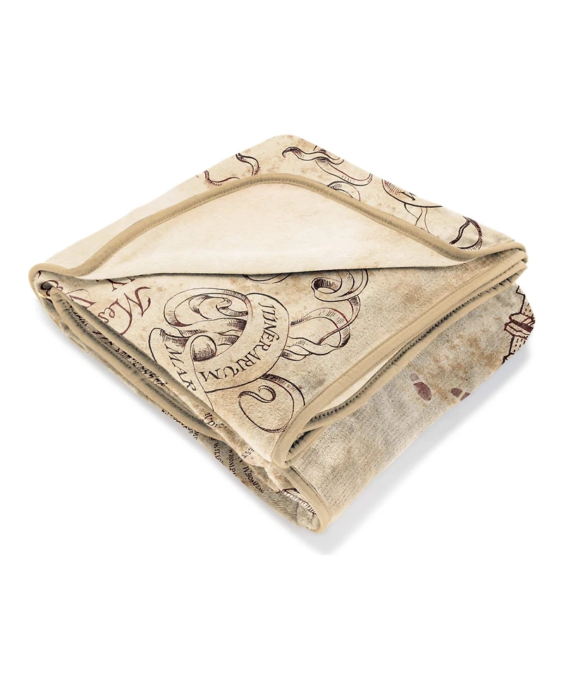 Harry Potter Marauders Map Silk Touch Throw, 70" x 50"