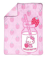Hello Kitty Strawberry Milk Silk Touch Throw, 60" x 46"