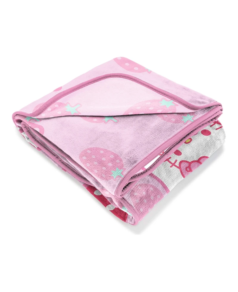 Hello Kitty Strawberry Milk Silk Touch Throw, 60" x 46"