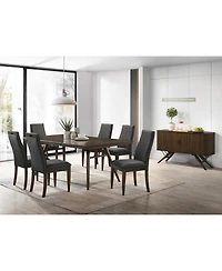 Coaster Home Furnishings Wes 2-Piece Asian Hardwood Upholstered Side Chair Set