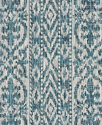 Closeout! Lr Home Sunny SUNSH81250 7'6" x 7'6" Round Outdoor Area Rug