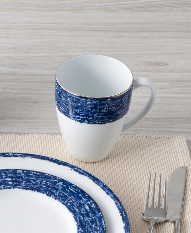 Noritake Rill Set of 4 Mugs, Service for 4