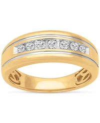 Men's Diamond Channel-Set Band (1/3 ct. t.w.) 10k Gold