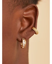 Oma The Label Ydmky Earcuff in 18K Gold- Plated Brass And Cubic Zirconia