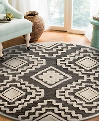 Closeout! Lr Home Sweet SINUO54113 6' x 6' Round Area Rug