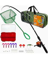 Play22usa Fishing Pole For Kids - 40 Set Kids Fishing Rod Combos