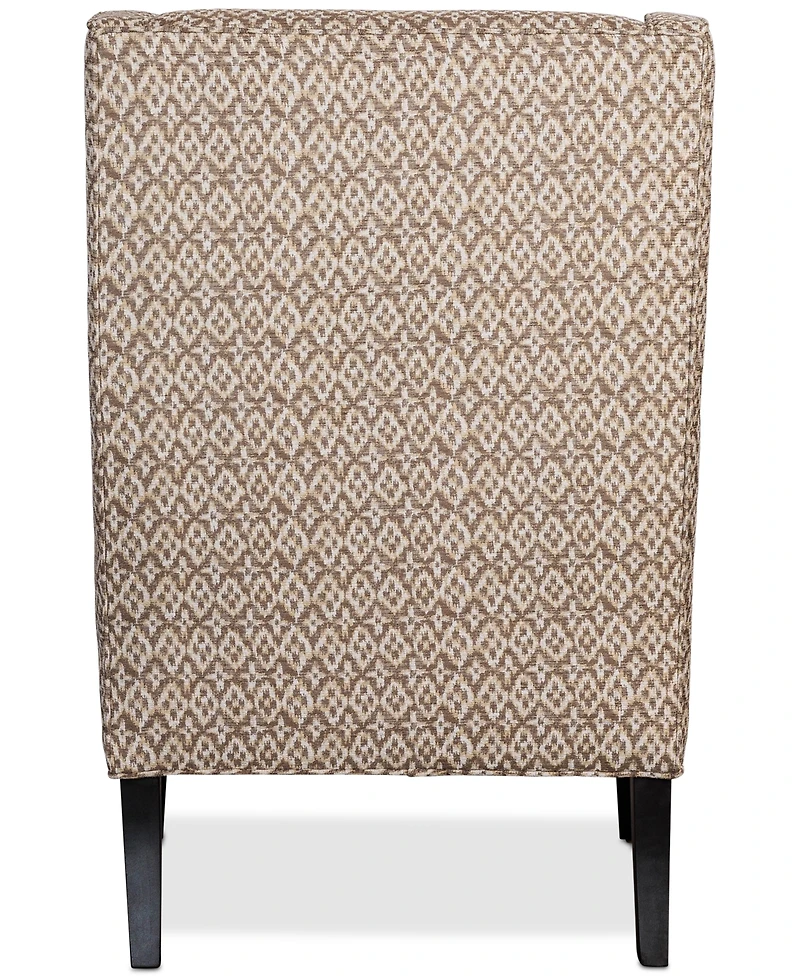 Closeout! Kallison Fabric Wing Chair, Created for Macy's