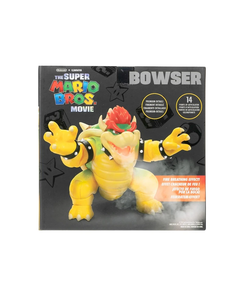 Super Mario 7" Bowser Figure with Fire Breathing Effect