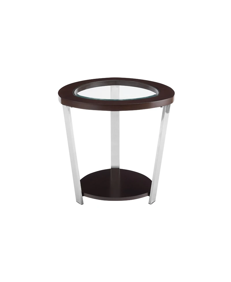 Steve Silver Duncan 23" Round Mixed Media End Table