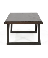 Closeout Steve Silver Jennings 48" Solid Wood Live Edge Cocktail Table