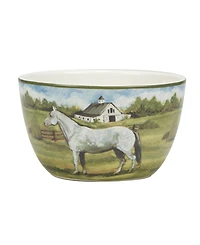 Certified International York Stables Set of 4 Ice Cream Bowl
