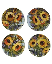 Certified International Sunflower Bouquet 16 Pc-Dinnerware Set, Service for 4