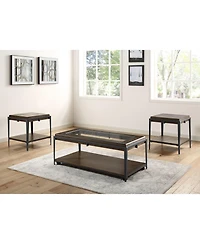 Steve Silver Waco 22" Square Mixed Media End Table