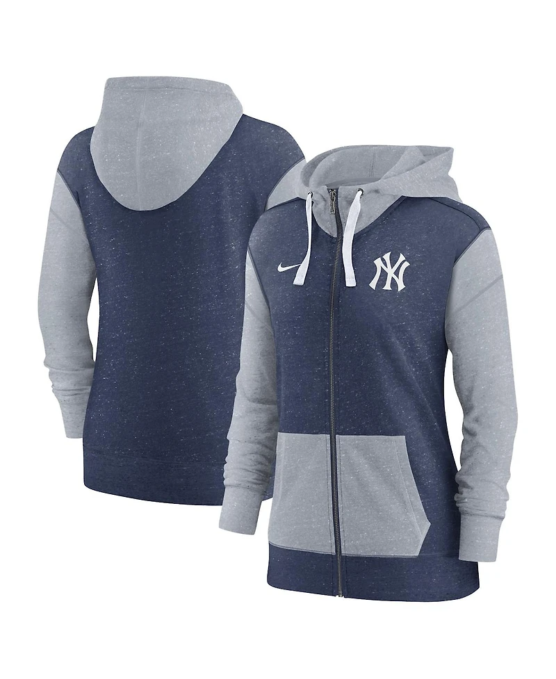 Women's Nike Navy New York Yankees Full-Zip Hoodie