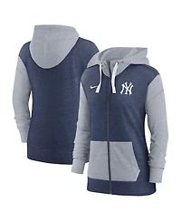 Women's Nike Navy New York Yankees Full-Zip Hoodie