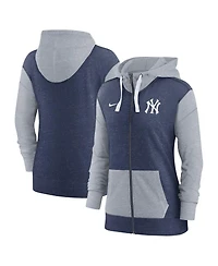 Women's Nike Navy New York Yankees Full-Zip Hoodie