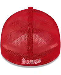 Men's New Era Red, White Los Angeles Angels 2023 On-Field Batting Practice 39THIRTY Flex Hat