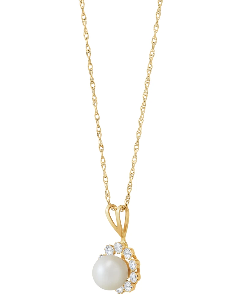 Birthstone Pendant 14k Gold or White