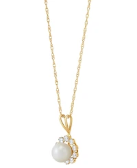 Birthstone Pendant 14k Gold or White