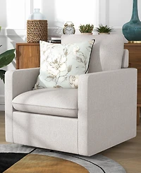 Lilia 34.5" Cushion Back Swivel Chair