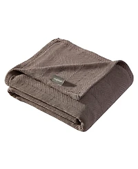 Closeout! Eddie Bauer Herringbone Solid Blanket