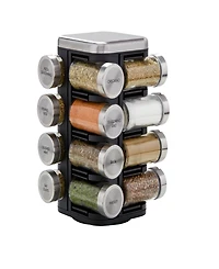 KitchenAid 16 Jar Plaza Spice Rack, Stainless steel