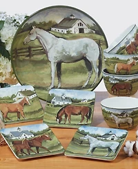 Certified International York Stables Set of 4 Ice Cream Bowl