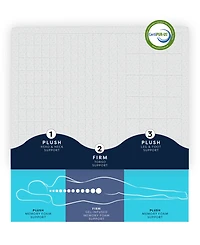 ProSleep 3" Zoned Comfort Memory Foam Mattress Topper with Cooling Cover, Queen, Exclusively at Macy's