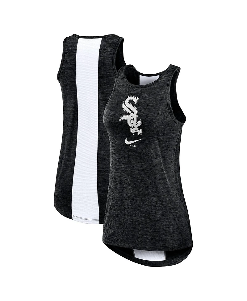 Women's Nike Black Chicago White Sox Right Mix High Neck Tank Top
