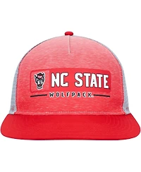 Men's Colosseum Red, Gray Nc State Wolfpack Snapback Hat
