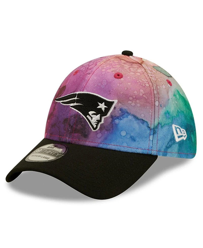Men's New Era Pink, Black New England Patriots 2022 Nfl Crucial Catch 39THIRTY Flex Hat