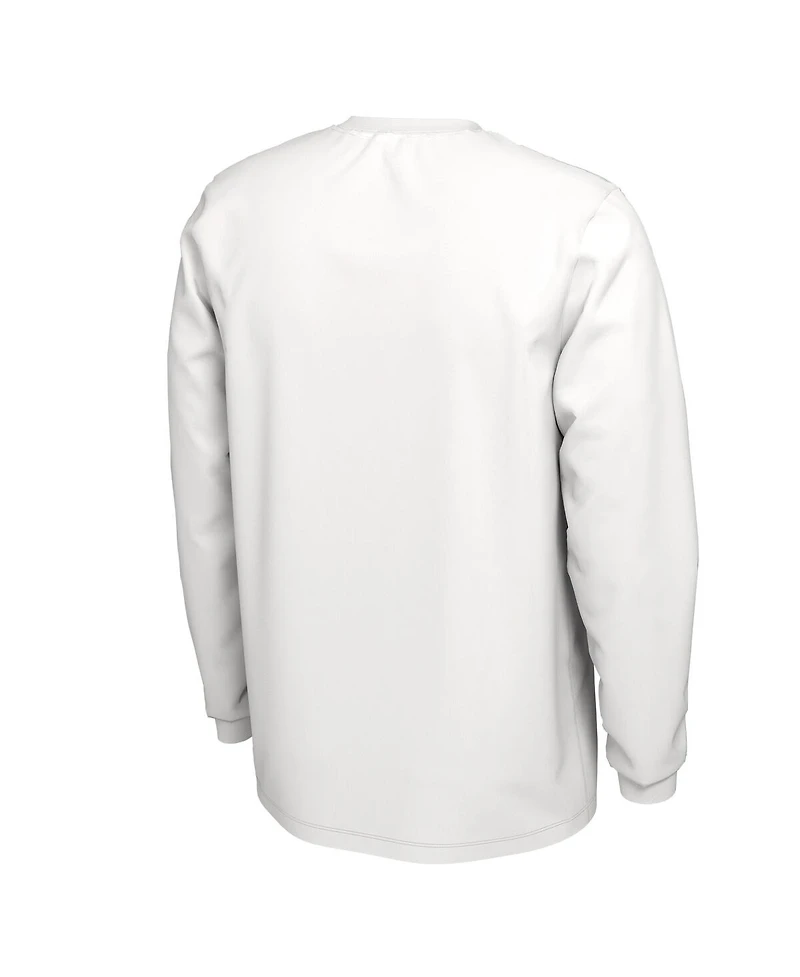 Men's and Women's Nike White Stanford Cardinal 2023 On Court Bench Long Sleeve T-shirt