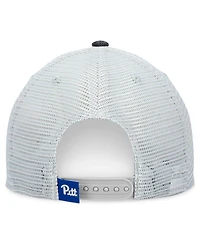 Men's Top of the World Charcoal, White Pitt Panthers Townhall Trucker Snapback Hat