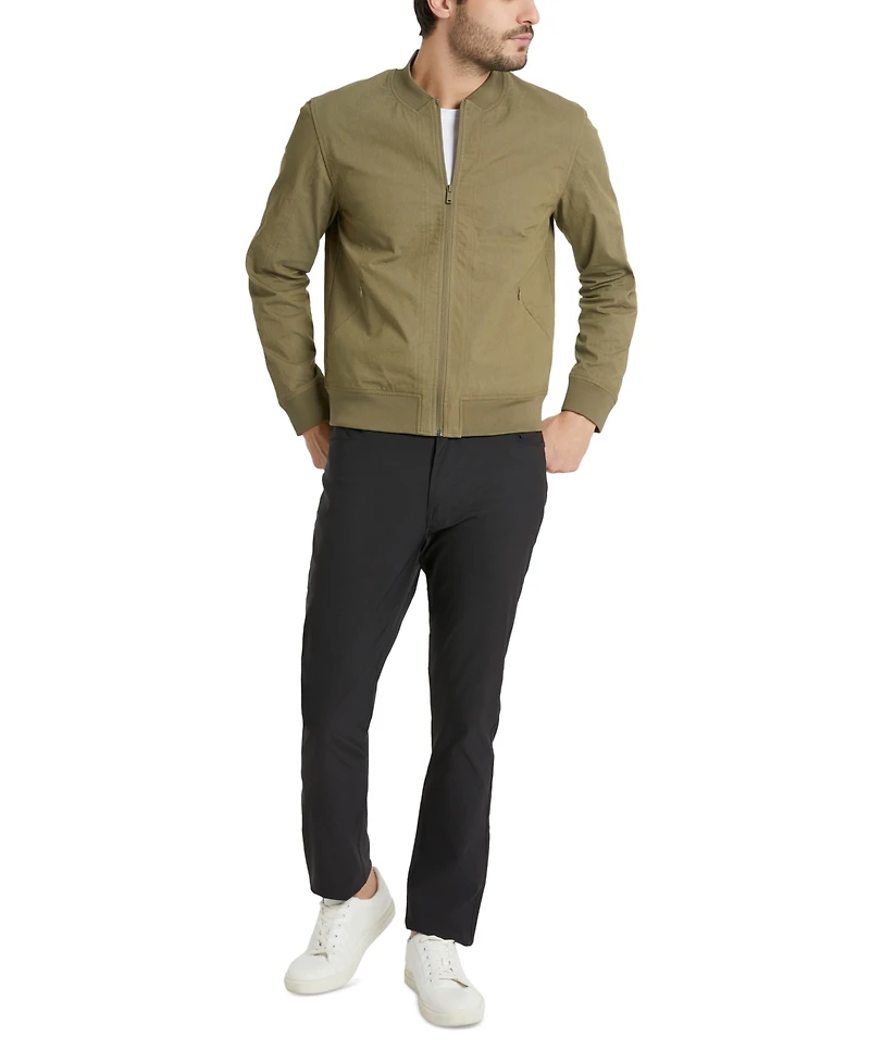 Kenneth Cole Men's Lightweight Engineered Bomber Jacket