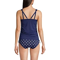 Lands' End Women's Adjustable V-neck Underwire Tankini Swimsuit Top Straps