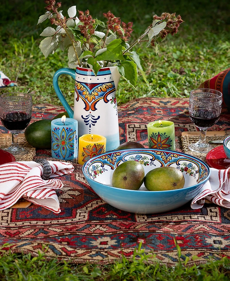Euro Ceramica Zanzibar Serving Bowl