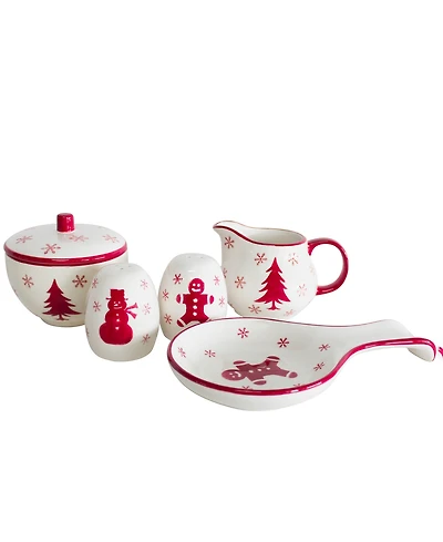 Euro Ceramica Winterfest 5-Piece Accessory Set