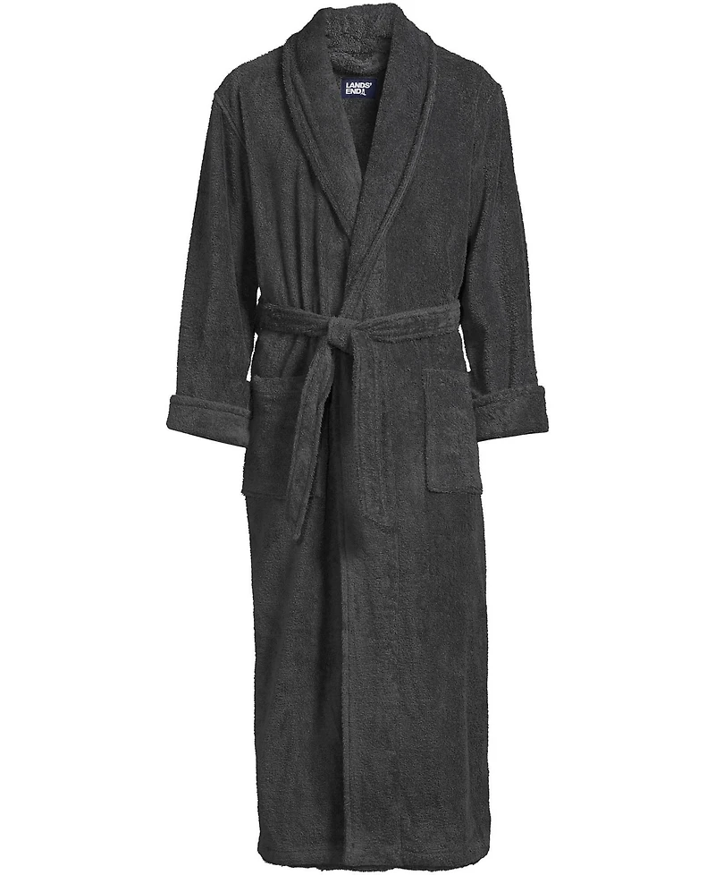 Lands' End Men's Full Length Turkish Terry Robe