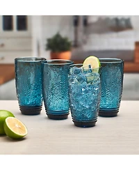 Fitz and Floyd Maddi 15-oz Highball Glasses 4-Piece Set