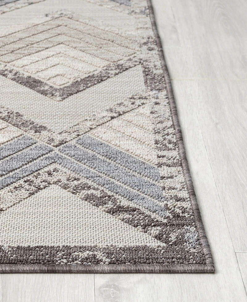 Closeout! Lr Home Wagner WAGNR82292 7'10" x 8'10" Outdoor Area Rug